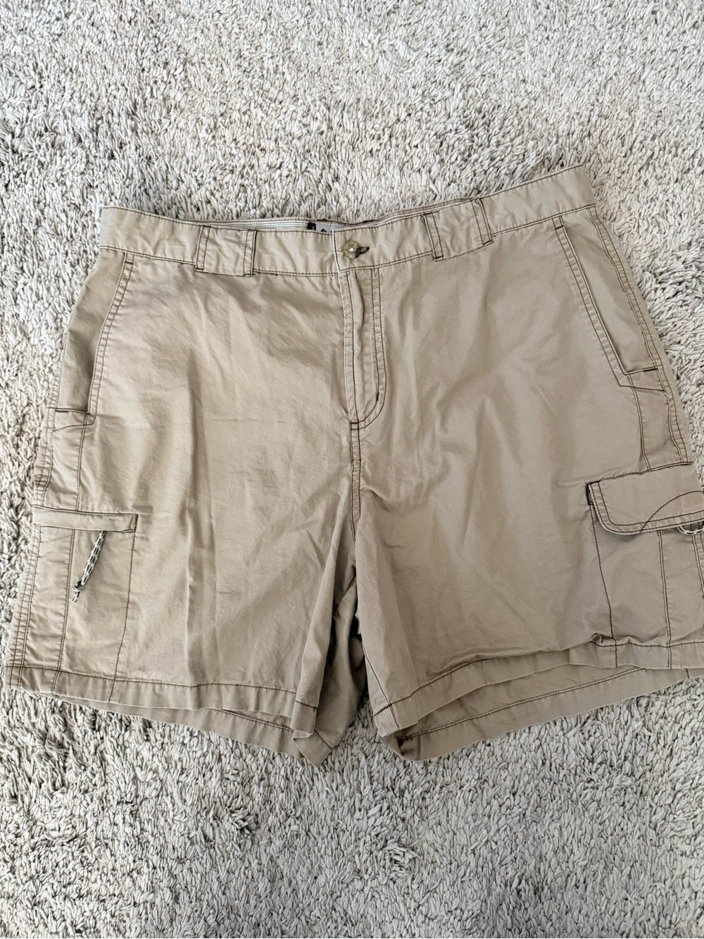 Columbia sportswear Tan Cargo Bermuda Shorts Lightweight Summer hiking outdoor - Picture 2 of 9